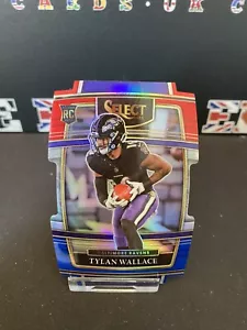 2021 Panini Select Tylan Wallace Concourse RC rot weiß blau Prizm gestanzt B1-T5 - Bild 1 von 2