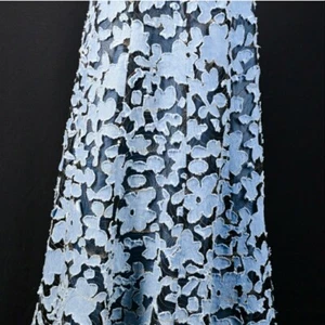 Peck And Peck Weekend Blue Lace A-line Skirt medium - Picture 1 of 12