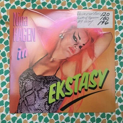 Nina Hagen ‎- In Ekstasy BFC 40004 US 1985 12" vinyl record album New Wave Synth Foto 1 de 4