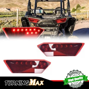 2PCS Red LED Tail Lights for Polaris RZR 1000 900 XP 4 Turbo 2014-2019 2412341 - Picture 1 of 12