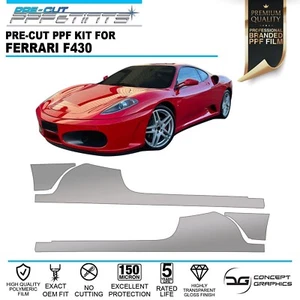 Alféizares de falda lateral PPF película de protección de pintura protector de astillas de piedra para Ferrari F430 - Imagen 1 de 4
