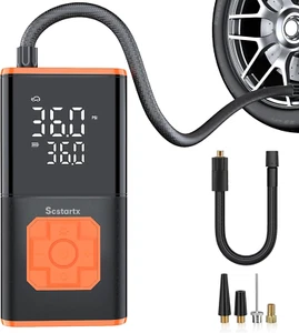Inflador de neumáticos compresor de aire 150 PSI se adapta a neumáticos de coche moto bicicleta bomba de aire inalámbrica - Imagen 1 de 11