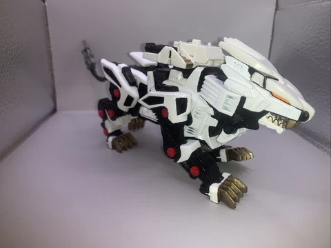 Vintage Tomy Zoids WHITE LIGER ZERO Robot Figure 2002 HASBRO Incomplete Cover