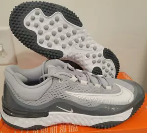 Men Nike Alpha Huarache Elite 4 Turf Softball Shoes Wolf Grey DJ6523-010 SIZE 13 - Picture 1 of 6