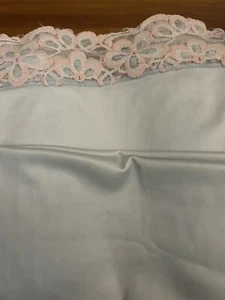Federa per cuscino 33 x 22 seta/raso non sicura azzurro chiaro - Foto 1 di 2