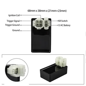 CDI BOX AC 6 PIN 2 PLUG POLARIS OUTLAW 50 90 ATV GY6 50 80 125 150CC - Picture 1 of 1