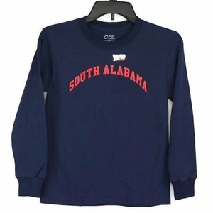 South Alabama Jaguars Port And Company Kids Sweatshirt Blue Crew Pullover M - Picture 1 of 5