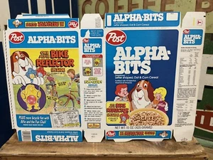 RARO 1980 Post Alpha-Bits Cereal Sin Usar Nuevo de Lote Antiguo Caja Plana con Reflector de Bicicleta Oferta - Imagen 1 de 4