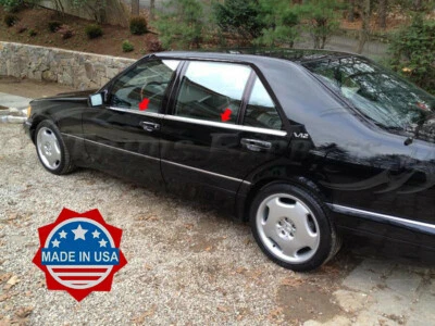 1991-1999 Mercedes S Class W140 4Pc Window Sill Trim Overlay Accent S420 S320 - Image 1 of 2