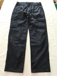 Herren Cargo Hose Markenlos W34 Regular Fit Seitentaschen Navy 12267 - Bild 1 von 12