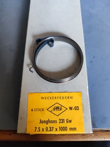 Weckerfeder AMA W-03 für Junghans 231 Gw 7,5 x 0,37 x 1000 mm - Bild 1 von 1