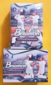 Lot of (2) 2021 Bowman Platinum MLB Baseball Blaster Box new sealed 8 packs - Picture 1 of 1