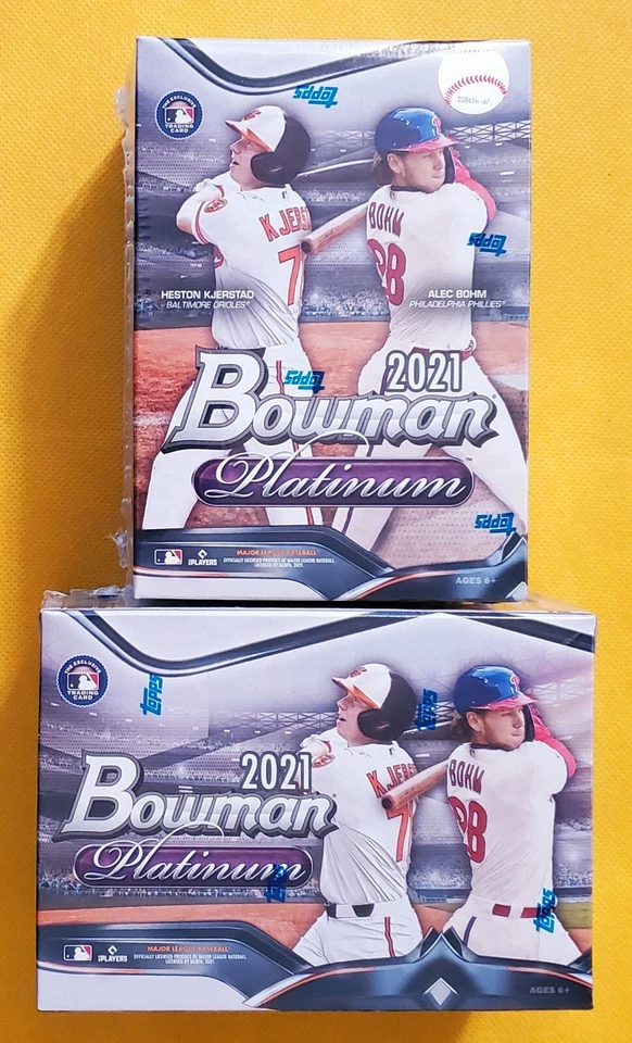 Lot of (2) 2021 Bowman Platinum MLB Baseball Blaster Box new sealed 8 packs - Image 1 of 1