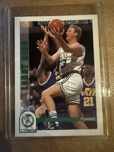 1992-93 NBA Hoops - #10 Larry Bird Basketball Card - Picture 1 of 2