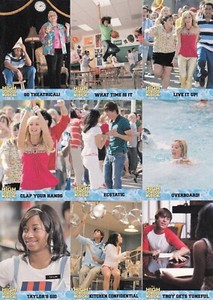 HIGH SCHOOL MUSICAL EXPANDED EDITION TOPPS BASE CARD & STICKER SET OF 50 + 30 TV