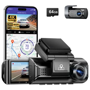 AZDOME M550 PRO Dual lens/ Triple Car Dash Cam 4K UHD WiFi Night Vision G-Sensor - Picture 1 of 37