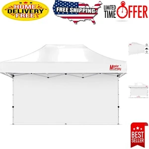 Elegant White Canopy Sidewall for 10x20 Pop Up Tent - UV & Water Resistant - Picture 1 of 7