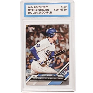 2024 Topps Now #523 Freddie Freeman LA Dodgers 500 Career Doubles GEM MINT 10 - Bild 1 von 2