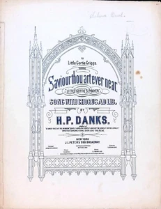 Saviour Thou Art Ever Near Sheet Music Hart Danks Little Gertie Prayer 1873 - Picture 1 of 3