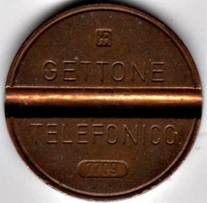 Vintage Sept 1975 Gettone Telefonico Italian Phone Token Grooved: Free Shipping - Picture 1 of 1