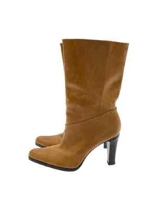 GUCCI Botas Tacón Cuero Camel EU35 US5 Japón Envío Gratis USADAS - Imagen 1 de 24