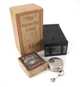 HOUGHTON TICKA WATCH CAMERA / ENLARGER, GERMAN BOXED /cks / 189066 - Bild 1 von 5