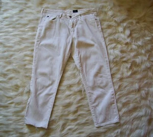 AG Adriano Goldschmied Women's White Cropped Pants 30R - Picture 1 of 10