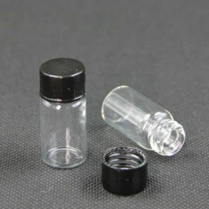 3ml/5ml Glas Leere Braune Kleine Medizinflaschen Probenfläschchen Schraubdeckel - Bild 1 von 10