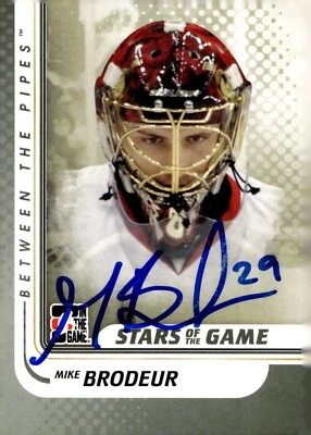 Mike Brodeur - Signed 2010-11 ITG Between The Pipes Stars Of The Game #126 - Image 1 of 2