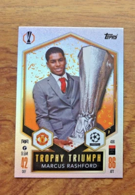 Marcus Rashford Match Attax TROPHY TRIUMPH 24/25  Card Pack Fresh.  Free UK P&P - Image 1 of 3