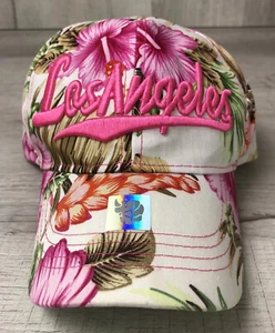 Los Angeles Floral Hat Strapback LA Cap Women’s OSFM Adjustable - Picture 1 of 12