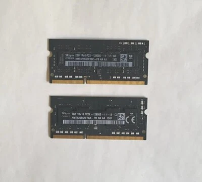 DDR3L SO-DIMM 4GB (2x 2GB) 1Rx8 PC3L - 12800S 1600 MHz VARIOUS BRANDS - Image 1 of 2