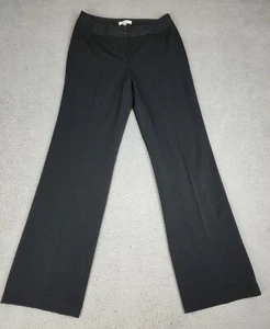 Atelier Dress Pants Womens 8 Mid Rise Bootcut Double Button Stretch Black - Picture 1 of 12