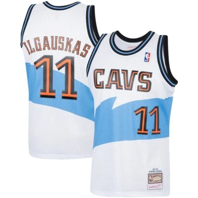 Cleveland Cavaliers Zydrunas Ilgauskas Mitchell & Ness White NBA Swingman Jersey - Image 1 of 3