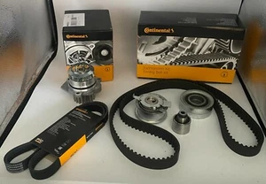 KIT DISTRIBUZIONE POMPA ACQUA CONTINENTAL VW GOLF 6 AUDI A3 1.6 2.0 TDI CAY CFF - Foto 1 di 3