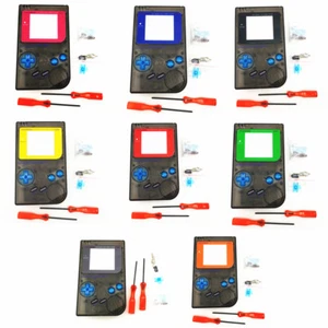 Clear Black Housing Shell Case Blue Button For Nintendo Game Boy Classic DMG - Picture 1 of 30