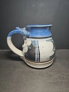 Blue Pottery Tankard Signed - Picture 1 of 6
