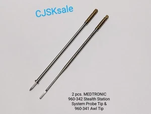 2 pcs. MEDTRONIC 960-342 Stealth Station System Probe Tip & 960-341 Awl Tip USED - Picture 1 of 14