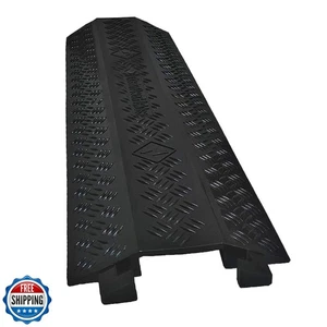 Couvercle de cordon de protection pour câble et tuyau Electriduct Drop Trak - Medium - Noir - Photo 1/2