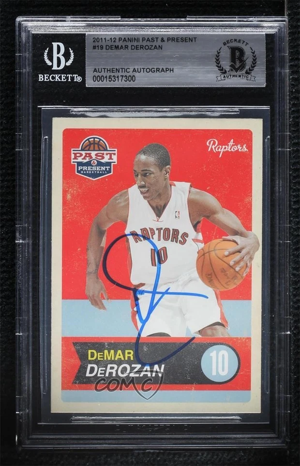 BAS 2011-12 Past & Present DeMar DeRozan #19 BGS Authentic Auto - Image 1 of 2