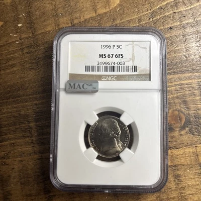 1996 P - JEFFERSON NICKEL - NGC - MS 67 6FS - Image 1 of 2