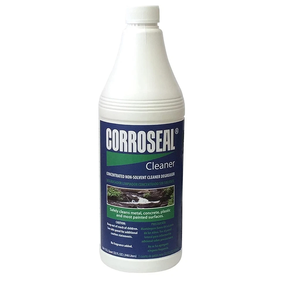 Corroseal 800332 Green Rust Converter Application Cleaner Quart 32 Oz Bottle