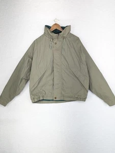Vintage Field Stream Men's Snap & Zip Up Beige Windbreaker Jacket, Size Large - Picture 1 of 10