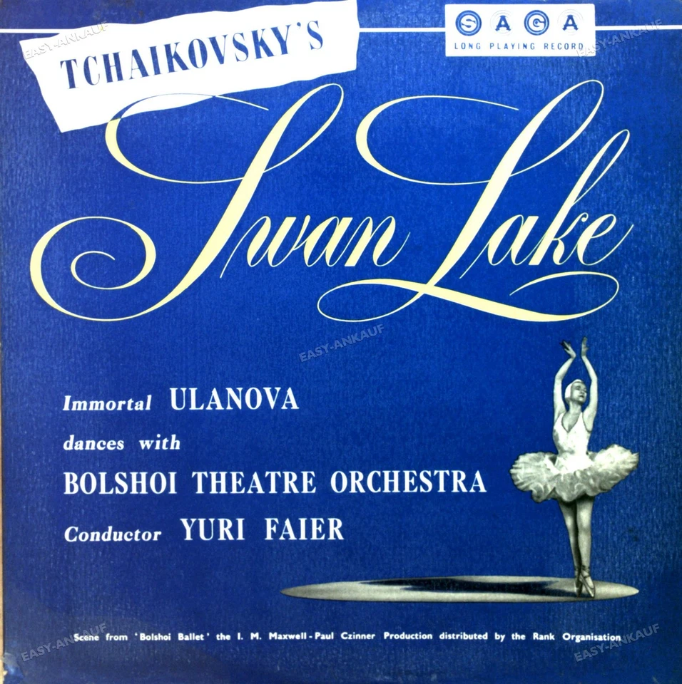 Tchaikovsky, Bolshoi Theatre Orchestra - Swan Lake, Immortal U.. UK LP 1959 ´* - Image 1 of 1
