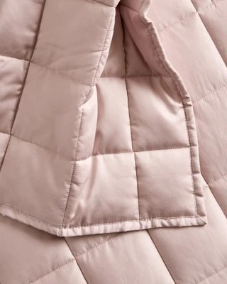 Quince Organic Bamboo Box Quilt SET Size King Color Soft Blush ~ NWOT - Image 1 of 4