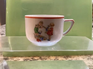Vintage PMR Jaeger & Co Bavaria Germany USA Zone Kinder spielen Keramik Tasse! - Bild 1 von 13