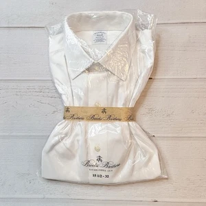 Neu mit Etikett - Brooks Brothers - weißes Button-Down-Hemd für Herren - Größe 15,5 - 32 - Bild 1 von 7