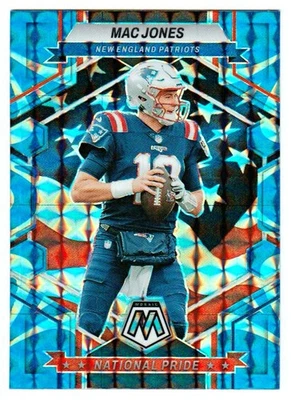 2023 Panini Mosaic Prizm Reactive Blue #261 - MAC JONES - New England Patriots - Image 1 of 2