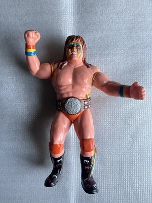 WWF WWE LJN The Ultimate Warrior Wrestling Superstars Black Card - Image 1 of 4