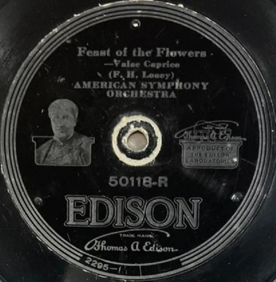 Edison Diamond Disc 50118 American Symphony Orchestra Feast of the flowers 78RPM - Photo 1/4